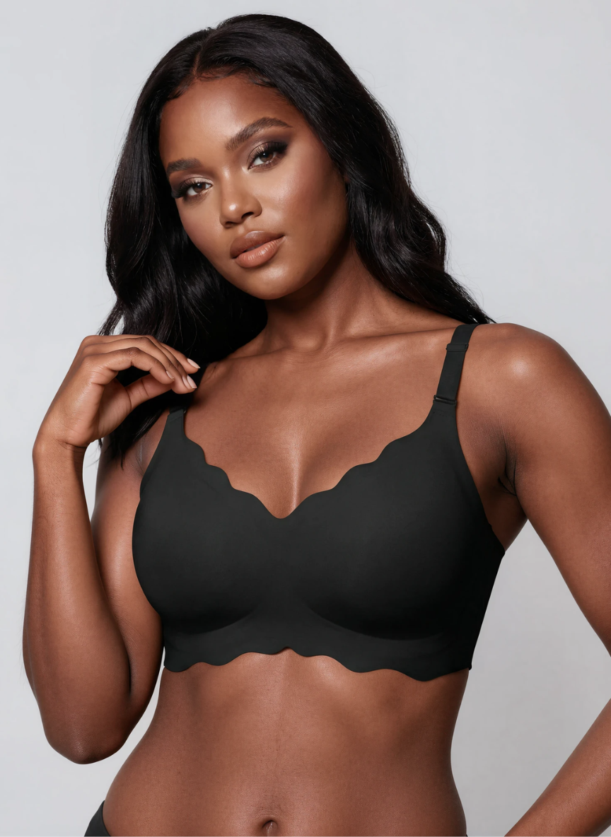 Wireless Scalloped Jelly Bra